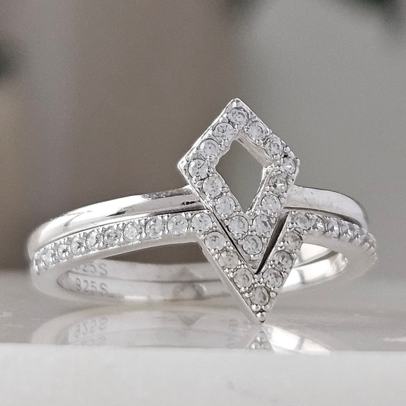 Kite Ring Set, Disney Frozen Ring Collection, 925 Sterling Silver - Picture 1 of 8